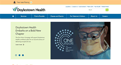 Desktop Screenshot of doylestownhealth.org